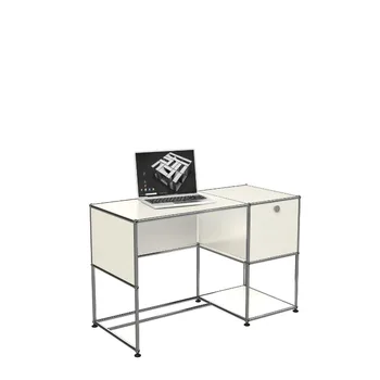 Személyre szabott középkori USM irodai íróasztal kombináció modul,rozsdamentes acél, számítógép asztal,világos luxus, egyszerű íróasztal