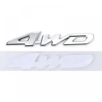 1db 3D-s Autó Matrica 4WD Logó, Embléma Jelvény Matrica, Matricák Autó Stílus Dekoráció Fém Divat DIY Matrica, Autó Tartozékok