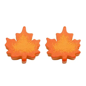 10DB Fa Maple Leaf Gyöngyök Természetes Fa Őszi Laza Távtartó Gyöngy Karkötő Kézzel készített Ékszerek Készítése Tartozék