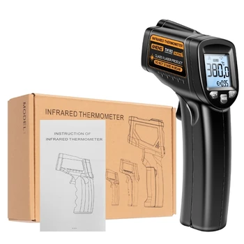 Ipari Digitális Hőmérő LaserTemperature Méter érintésmentes Pirométer Kamera-Páratartalom Termometro-LCD