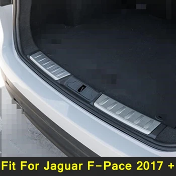 Autó Stílus Belső Hátsó Rendszámtábla Lökhárító Csúszás Őr Fedezze Berendezés Alkalmas A Jaguar F-Tempót 2017 - 2022 Belső Rozsdamentes Acél Tartozékok