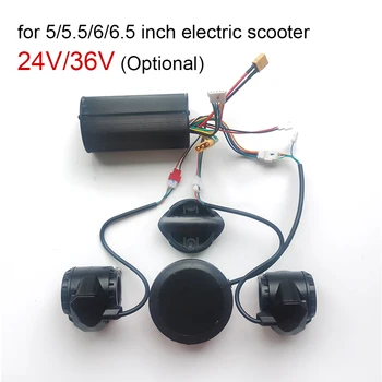 24V/36V Elektromos Robogó Vezérlő, Digitális Kijelző Gyorsító Fék LED-es Első Lámpa 5