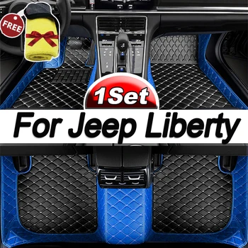 Bőr Autó Szőnyeg A Jeep Liberty Cherokee KK 2008~2012 Univerzális Vízálló, Párna, Szőnyeg Tapete Para Piso Autó Tartozékok