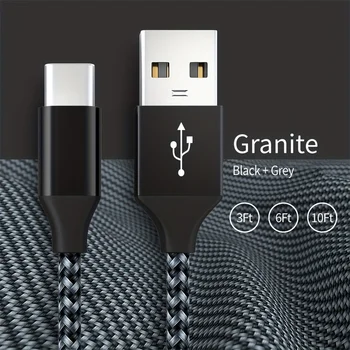 USB-C-Típusú Kábel-Gyors Töltés 3A Gyors Töltő Kábel, C Típusú Kábel Kompatibilis A Samsung Galaxy S10 S9 S8 Plusz