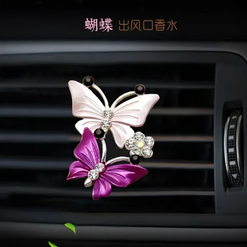 Autó Klíma Outlet Pillangó Berakásos Gyémánt Aromaterápiás Klip Autó Tömjén Klip Autó lakberendezés, Dísztárgyak