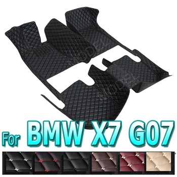 Autó Szőnyeg BMW X7 G07 2018~2023 7seat Bőr Pad Luxus Bőr Szőnyeg Anti Piszkos Szőnyeg Tartós Szőnyegek Autó Tartozékok 2019