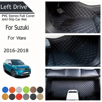TEGART 【LHD】A Suzuki A Vitara 2016-2018 Három Réteg PVC Sztereó Teljes Borító csúszásgátló Autós Szőnyeg Autó Szőnyeg Autó Tartozékok