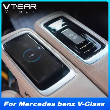 Qi Autó Vezeték nélküli Töltő 15W Gyors Telefon a Töltés Panel Adapter Mercedes-Benz V Class Tartozékok Módosítás 2020-2023