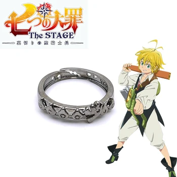 Az Anime A Hét főbűn Gyűrű Meliodas Sárkány Bűn isten Cosplay Unisex Állítható Gyűrű, Férfi Ékszer Kellékek Kellék