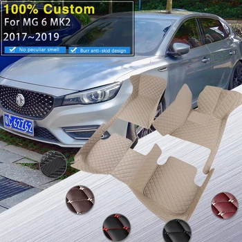 Autó Szőnyeg MG 6 MG6 2017 2018 2019-Ellenes Piszkos Szőnyeg Tartós Szőnyegek Védő Pad Luxus Bőr Szőnyeg Autó Tartozékok