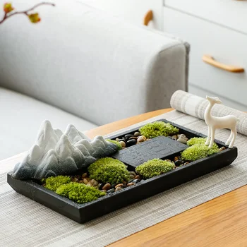 2021 Wujinshi bonsai Zen kertépítés jöttetek díszek mikro-táj lakberendezés nappali asztal dekoráció, kézműves