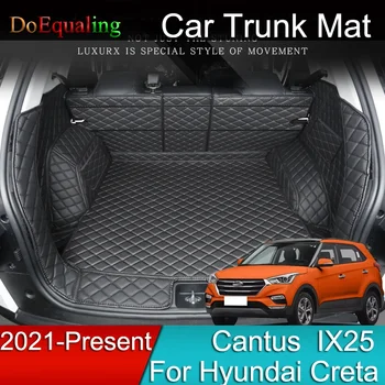 Autószőnyeg Csomagtartóban Nettó Accessries Belső Alkatrészek Panel Mat Eco Bőr a Hyundai Creta Cantus IX25 2020 2021 2022