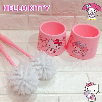 Hello Kitty A Dallam Anime Rózsaszín Wc Kefe Kawaii Y2K Háztartási Wc Tisztító Kefe Rajzfilm Wc Kefe Szett Aranyos Ajándékok