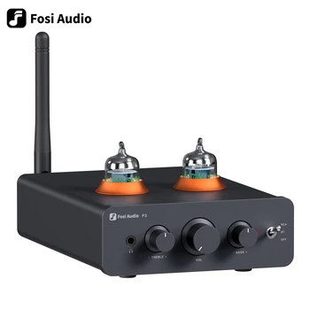 Fosi Audio P3 Bluetooth Cső Erősítő HiFi Sztereó Preamplifier Szelep Vákuum Magas & mély hangszínszabályozás Haza Hangszóró