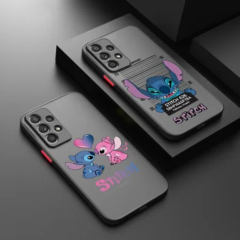 Szem Aranyos Anime Disney Samsung S22 S23 S20 S21 FE S10 S9 Megjegyzés 20 10 Ultra Lite Pro Plus Matt Áttetsző Telefon Esetében