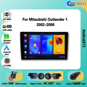 carplay autórádió Android Mitsubishi Outlander 1 2002-2008 Autó Multimédia lejátszó, Auto rádió sztereó Navigációs GPS NEM 2DIN