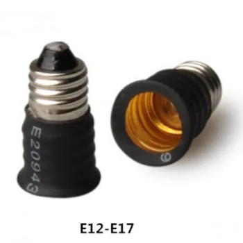 E12, hogy E17 LED lámpa jogosultja csavaros aljzat adapter E12-E17 Lámpa bázis Átalakító extender csillár izzó jogosult Ingyenes Szállítás