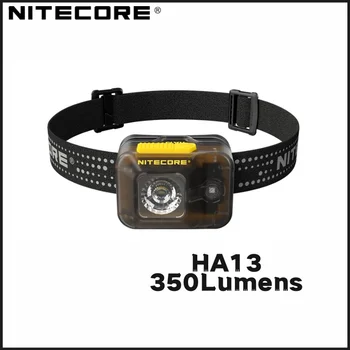 NITECORE HA13 350LM LED Fényszóró-AAA Akkumulátor Kettős áramforrás Kemping Működik Fény Este terepfutás Halászati Fényszóró