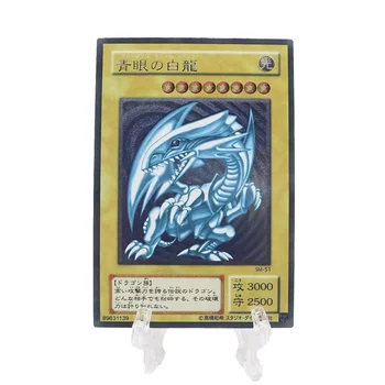 Yu-Gi-Oh Kártya Kék szemű Fehér Sárkány Vörös-Szem B. Sárkány kártyák ブルーアイズホワイトドラゴン Japán Verzió Texturált Játék Gyűjtemény Kártyák