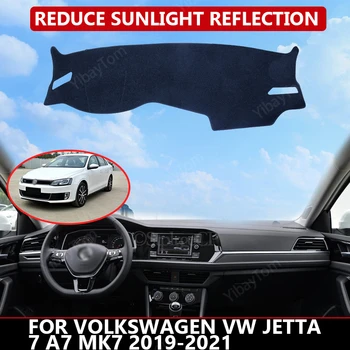Autó Műszerfal Fedezni Volkswagen VW Jetta 7 A7 MK7 2019-2021 Mat Protector Nap Árnyékban Dashmat Testület Pad Auto Szőnyeg
