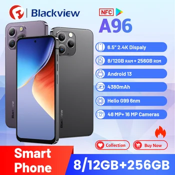Blackview A96 Okostelefon , a Globális Verson 8GB/12GB+256 gb-os ,Android 13,G99, 4380mAh Mobil Telefon , 6.5