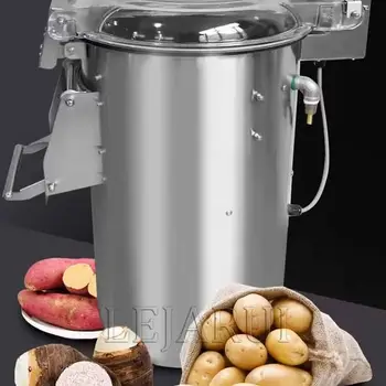 Automatikus 10L Ipari-Kereskedelmi krumplihámozó Gép Elektromos Burgonya Mosás, Peeling Gép