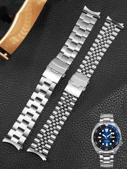 A Casio Duro Mdv107-1A MDV106-1A MDV-106 Seiko karóra szíjjal Rozsdamentes acél búvárkodás fém férfi watchband 20mm 22mm tartozékok