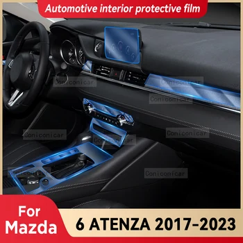 A MAZDA 6 ATENZA 2017-2023 Autó Belső középkonzol Sebességváltó Navigációs Panel Átlátszó TPU Védőfólia Anti-scratc