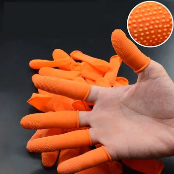 1000Pcs Természetes Gumi Ujját Védő Borító Hüvely egyszer használatos Szilikon csúszásgátló Ujjbeggyel Kesztyű Főzés DIY Művészeti Eszköz Accessor