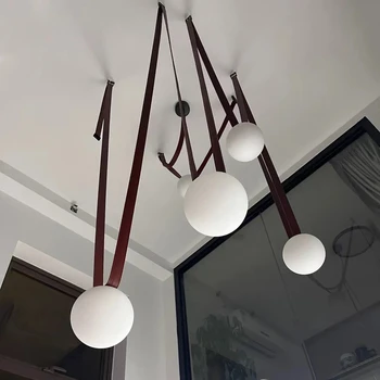 Egyedi, Minimalista Fény Luxus LED Csillár Felfüggesztés lakberendezés Otthon Készülék Független Tervező Öv Lustres