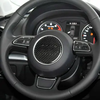 Szénszálas Autó Belső Kormánykerék-Fedezze Kárpitok Audi A3 8V 2012-2017