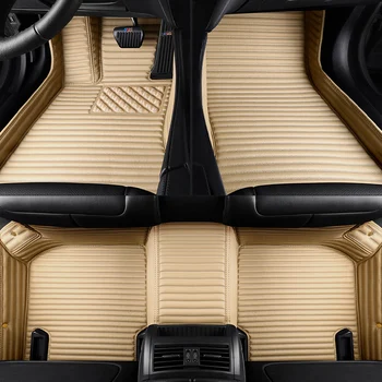 BHUAN Egyéni Csíkos Bőr Autó Láb Mat a Rolls-Royce Ghost Fantom Auto Stílus Autós Kiegészítők, Autó Szőnyeg Fedél