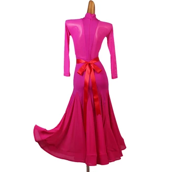 Báli Ruha standard bálterem amerikai sima ruha, keringő ruha tango ruha báli ruhák rózsaszín báli ruha mq232 Ballr