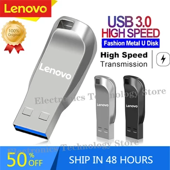 2024 OTG LENOVO USB3.0 Mini U-Lemez Pen Drive 512G Vízálló nagysebességű 1 tb-os adatátviteli Fém USB Flash Meghajtó 2 tb-os PC