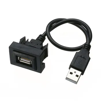 MAYITR Új Autó USB 2.0 Hosszabbító Kábel Automatikus Műszerfal süllyeszthető Felület Adapter Kábel Toyota