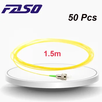 [Ingyenes Szállítási]FASO 50Pcs 1,5 m-FC APC Optikai Pigtail Egyetlen Mód SX Core G657A2 0.9 mm Pigtail Sárga LSZH Kabát
