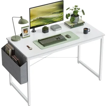 Cubiker Számítógép Asztal 40 Hüvelyk Home Office Írás Íróasztal, Modern, Egyszerű Stílus, Laptop Asztal