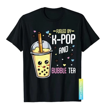 A K-Pop, Illetve a Bubble Tea Hallyu Vicces koreai Divat Zene Szerető Újdonság, Street Póló Pamut Férfi Felső póló