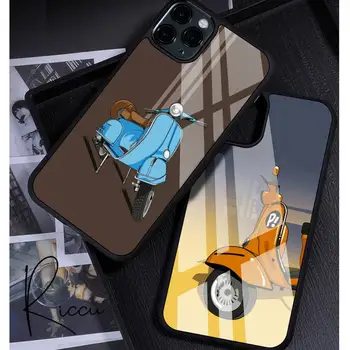 Vespa Robogó Telefon Esetében Gumi iPhone 12 11 Pro Max XS 8 7 6 6 Plusz X 5S SE 2020 XR Mini case 12
