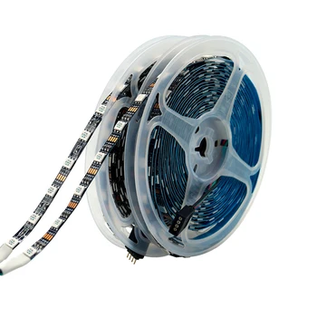 5V 12V 24V 6mm Széles RGB LED Szalag Szalag 5050 60LED/M Flexibilis LED Szalag Lámpa 5M/Tekercs