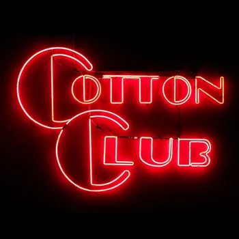 Neonok Cotton club Neon noir Stúdió Neon Izzó Jelet, Fafaragás Díszíti Szoba, Étterem, könnyű kialakítás Személyre szabott Ikonikus Jel