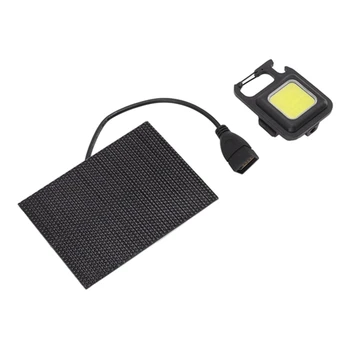 5W LED Solar Lámpa, Töltő Napelem Működő Sürgősségi Fény Az Outdoor Kemping Automatikus Javítás Fény